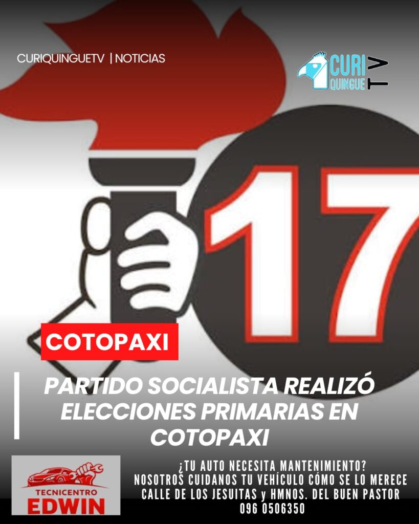 El Partido Socialista Ecuatoriano desarrolló el proceso de elecciones primarias en la provincia de Cotopaxi, donde se dieron a conocer los nombres de los precandidatos que buscarán participar en las diferentes dignidades de elección popular durante los comicios previstos para noviembre.