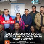 La Casa de la Cultura Núcleo de Cotopaxi anunció el desarrollo de sus escuelas vacacionales, dirigidas a niñas, niños y jóvenes de la provincia. Los participantes podrán acceder a diferentes áreas artísticas y culturales con el objetivo de fortalecer sus habilidades, fomentar la creatividad y aprovechar el tiempo libre de manera productiva.
