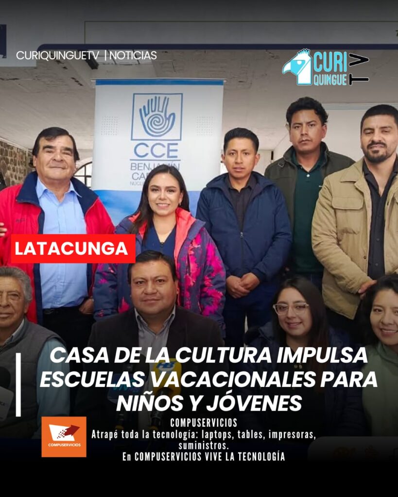 La Casa de la Cultura Núcleo de Cotopaxi anunció el desarrollo de sus escuelas vacacionales, dirigidas a niñas, niños y jóvenes de la provincia. Los participantes podrán acceder a diferentes áreas artísticas y culturales con el objetivo de fortalecer sus habilidades, fomentar la creatividad y aprovechar el tiempo libre de manera productiva.