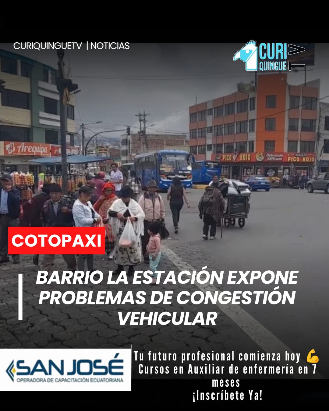 El presidente del Comité Pro Mejoras del barrio La Estación manifestó su preocupación por los problemas de congestión vehicular que afectan al sector.