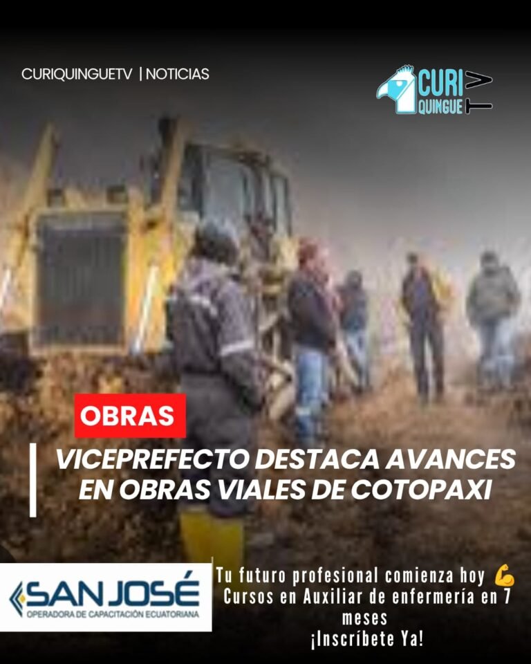 El viceprefecto de Cotopaxi informó que el Gobierno Provincial continúa ejecutando diversos proyectos de desarrollo, principalmente en el ámbito vial.