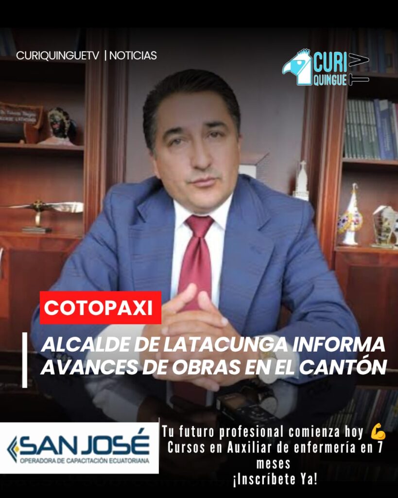 El alcalde de Latacunga presentó un balance sobre el avance de las diferentes obras que se ejecutan tanto en la zona urbana como rural del cantón.