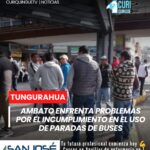 La movilidad en Ambato continúa enfrentando importantes desafíos. Según datos oficiales, el 67 % de los usuarios del transporte público no utiliza las paradas autorizadas para subir o descender de las unidades.