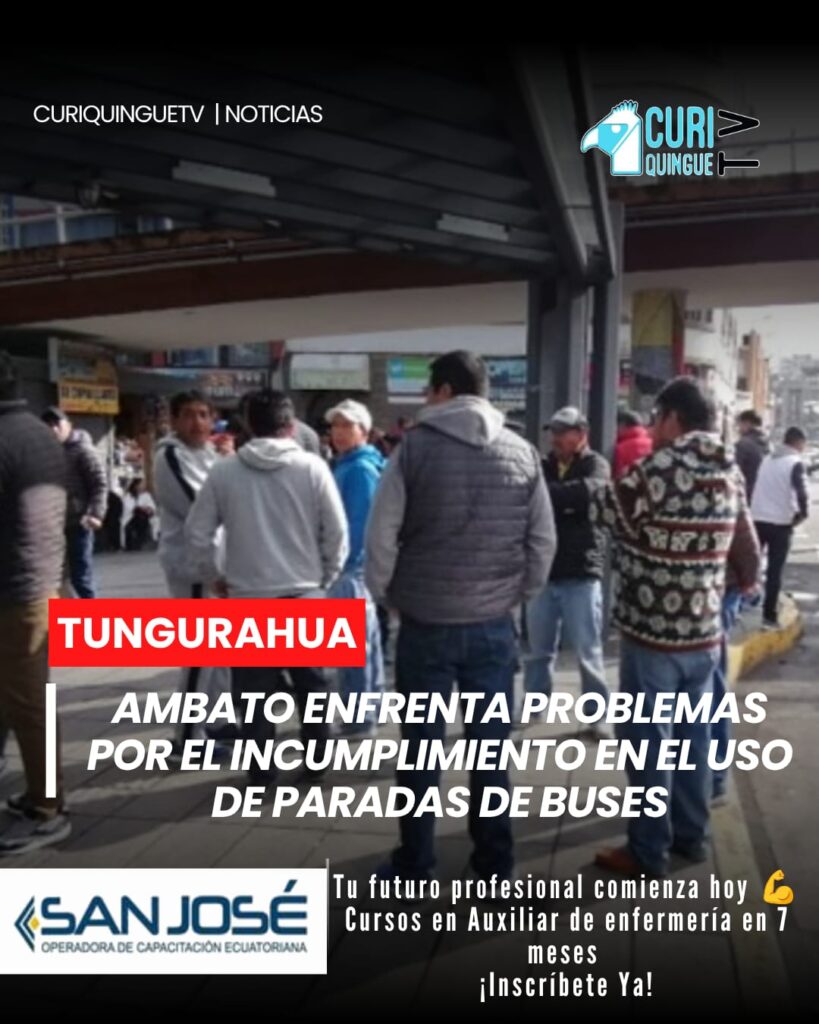 La movilidad en Ambato continúa enfrentando importantes desafíos. Según datos oficiales, el 67 % de los usuarios del transporte público no utiliza las paradas autorizadas para subir o descender de las unidades.