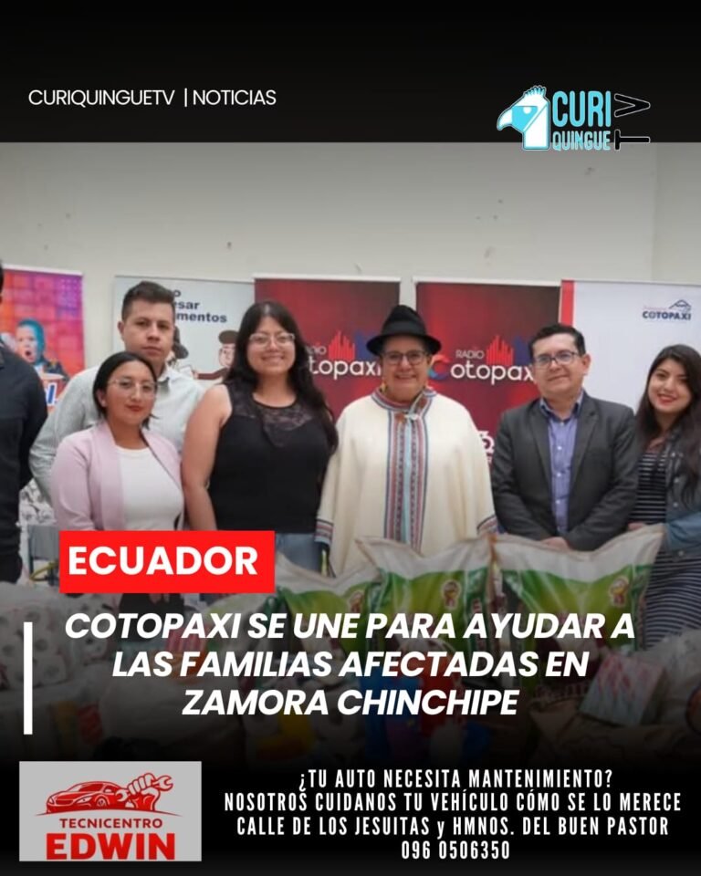 La campaña busca canalizar el apoyo ciudadano para atender las necesidades urgentes de las personas damnificadas, demostrando la solidaridad de los cotopaxenses frente a esta emergencia.