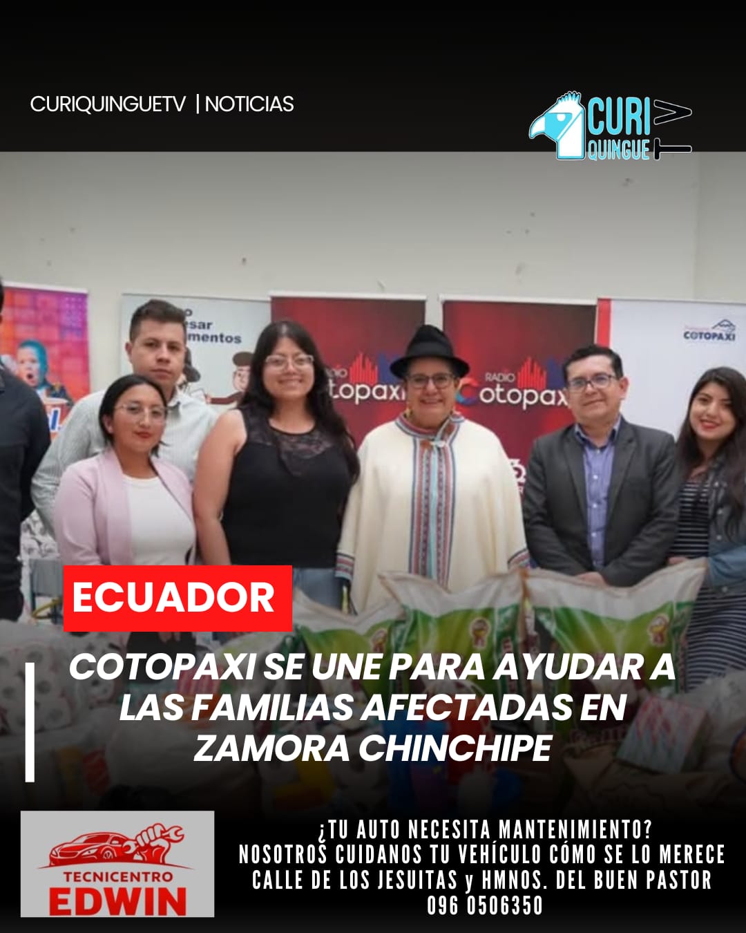 La campaña busca canalizar el apoyo ciudadano para atender las necesidades urgentes de las personas damnificadas, demostrando la solidaridad de los cotopaxenses frente a esta emergencia.