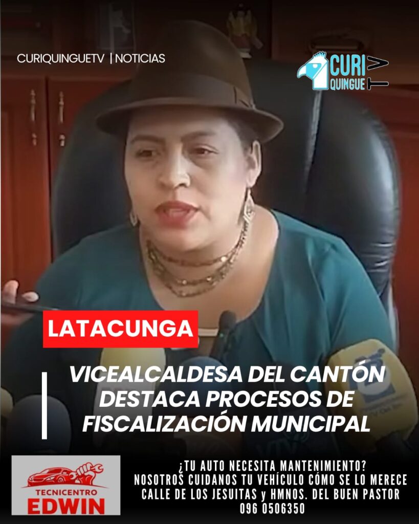 La vicealcaldesa de Latacunga se refirió al proceso de fiscalización que desarrolla el Concejo Municipal sobre los diferentes proyectos que ejecuta la administración del alcalde del cantón.