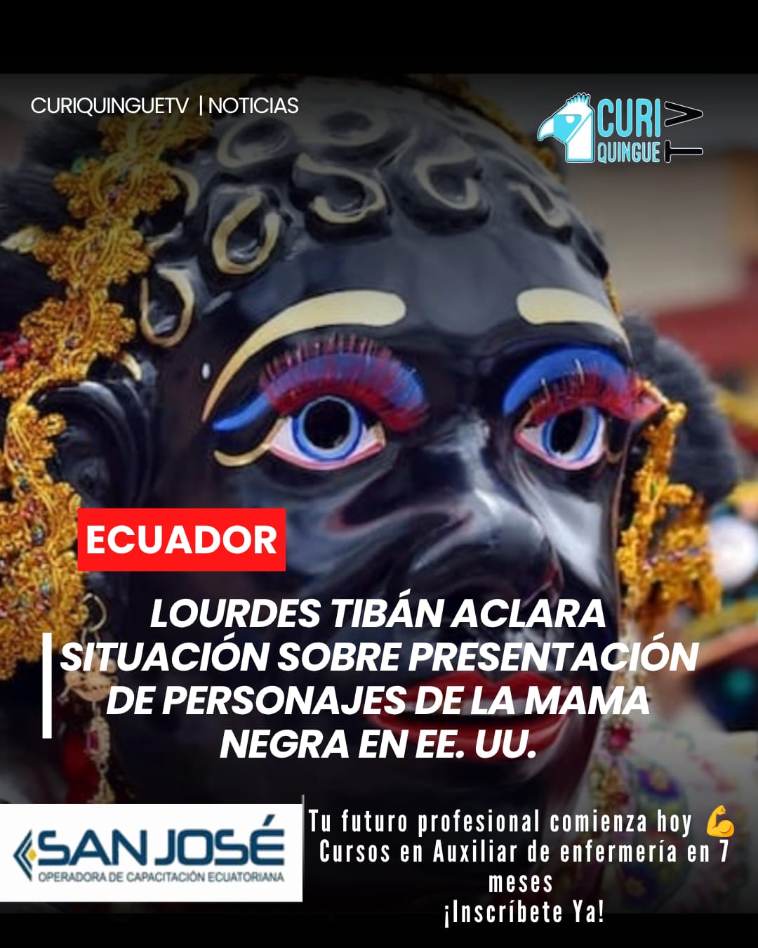 La prefecta de Cotopaxi, Lourdes Tibán, manifestó que los personajes anunciados para una presentación en Estados Unidos no cuentan con la autorización del Municipio de Latacunga, por lo que aclaró que dicha delegación no representa oficialmente a la tradicional fiesta de La Mama Negra.