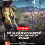 La Brigada de Refuerzo en Incendios Forestales (BRIF Tipo A) del Cuerpo de Bomberos de Latacunga logró la liquidación total del incendio forestal registrado en el cerro La Pulida, en la parroquia Chugchilán, cantón Sigchos, tras varios días de intensas labores de combate.