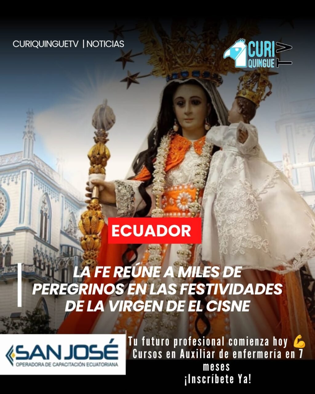 La devoción mariana volverá a movilizar a miles de fieles en el país. El Santuario Nacional de El Cisne dio a conocer el cronograma oficial de las festividades en honor a la Virgen de El Cisne, una de las manifestaciones religiosas más importantes del Ecuador.