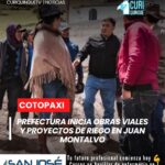 El viceprefecto de Cotopaxi informó que durante el fin de semana comenzaron los trabajos de mejoramiento vial en uno de los barrios de la parroquia Juan Montalvo. Además, se ejecutan proyectos destinados a fortalecer los sistemas de agua para riego, en beneficio del sector agrícola.