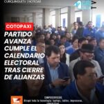 Informó sobre el proceso de alianzas electorales, el cual concluyó el pasado 18 de julio. Además, señaló que la organización política continúa cumpliendo con el calendario establecido por las autoridades electorales de cara a los próximos comicios.