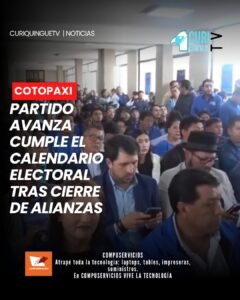 Informó sobre el proceso de alianzas electorales, el cual concluyó el pasado 18 de julio. Además, señaló que la organización política continúa cumpliendo con el calendario establecido por las autoridades electorales de cara a los próximos comicios.