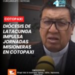 Dio a conocer los avances de la jornada misionera que se desarrolla en varios cantones de la provincia. Destacó la importante participación y acogida de los jóvenes, quienes forman parte activa de las actividades pastorales y de evangelización.