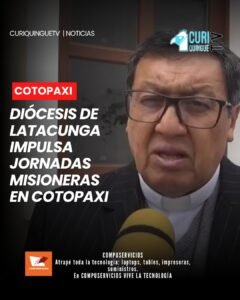 Dio a conocer los avances de la jornada misionera que se desarrolla en varios cantones de la provincia. Destacó la importante participación y acogida de los jóvenes, quienes forman parte activa de las actividades pastorales y de evangelización.
