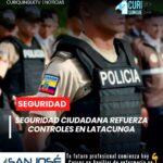 El director de Seguridad Ciudadana del Municipio de Latacunga informó que se mantienen controles permanentes en distintos sectores del cantón con el objetivo de fortalecer la seguridad y garantizar el orden en los espacios públicos. Las acciones buscan prevenir incidentes y brindar mayor tranquilidad a la ciudadanía.