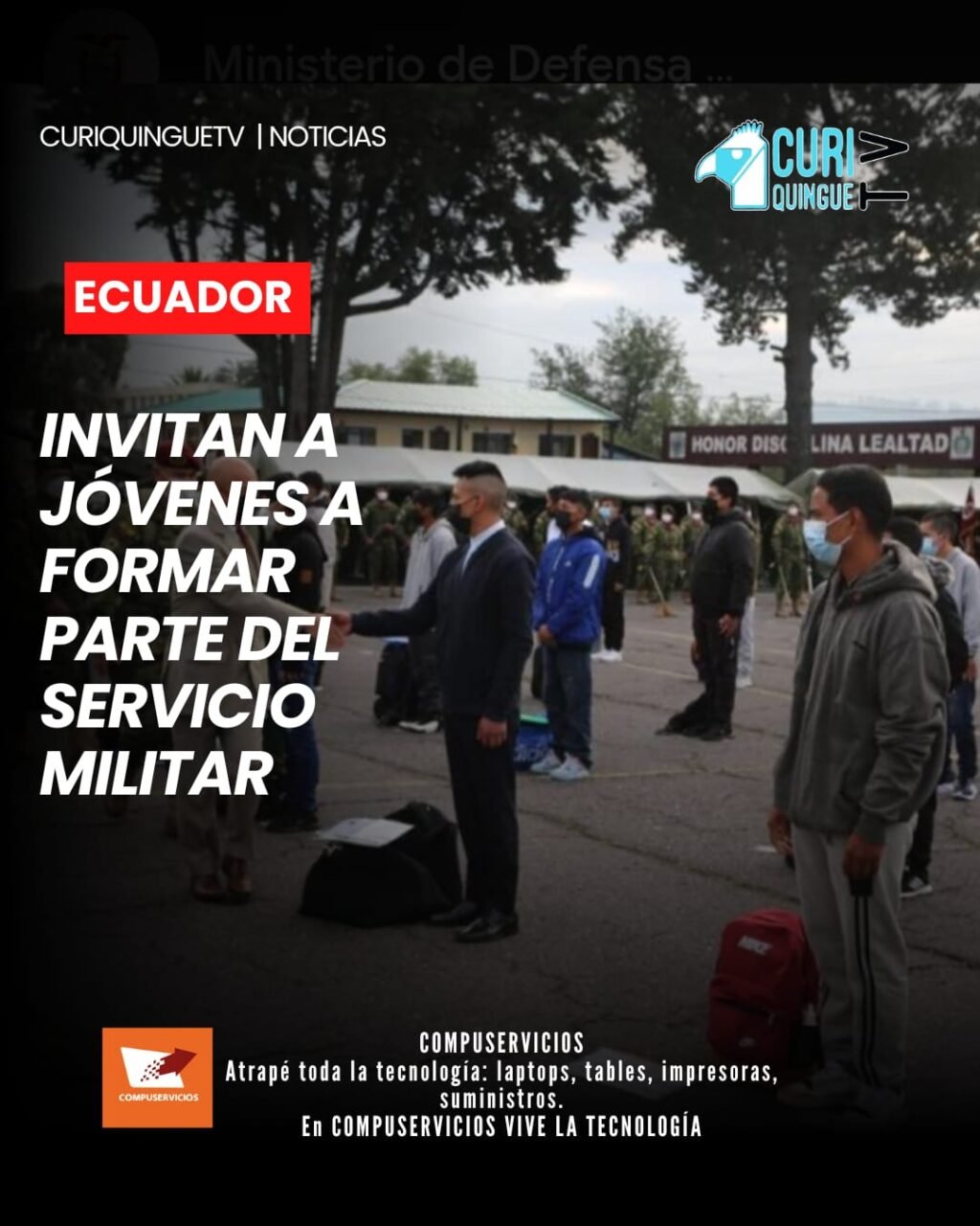 El director del Centro de Movilización de Cotopaxi invitó a los jóvenes de la provincia a integrarse al servicio militar, destacando que esta experiencia representa una oportunidad para servir al país y fortalecer valores como la disciplina y el compromiso.