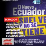 La ministra de Gobierno, Nataly Morillo, participó en la presentación de la Agenda de Crecimiento Ecuador 2040, una hoja de ruta que plantea estrategias para impulsar el desarrollo económico y productivo del país con una visión de largo plazo.