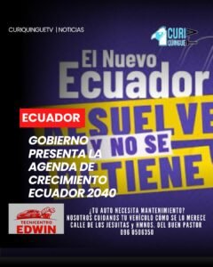 La ministra de Gobierno, Nataly Morillo, participó en la presentación de la Agenda de Crecimiento Ecuador 2040, una hoja de ruta que plantea estrategias para impulsar el desarrollo económico y productivo del país con una visión de largo plazo.