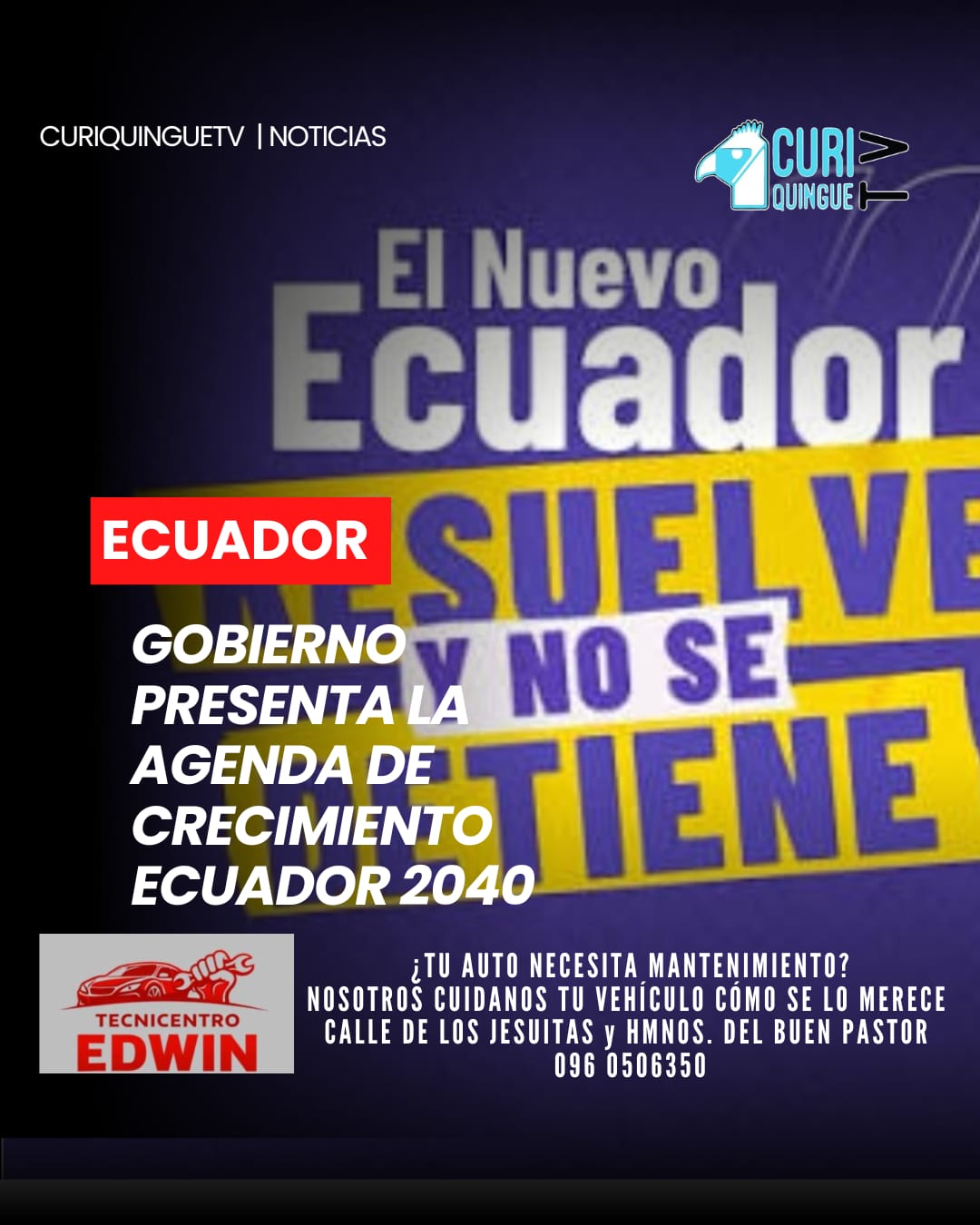 La ministra de Gobierno, Nataly Morillo, participó en la presentación de la Agenda de Crecimiento Ecuador 2040, una hoja de ruta que plantea estrategias para impulsar el desarrollo económico y productivo del país con una visión de largo plazo.