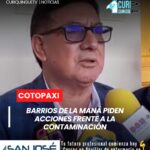 Representantes de varios barrios del cantón La Maná acudieron a la Gobernación de Cotopaxi para solicitar el apoyo de las autoridades ante un presunto problema de contaminación ambiental que afecta al sector.