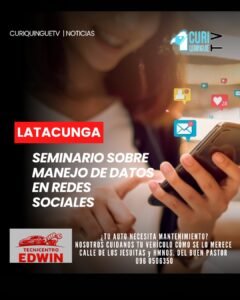 Para el 31 de julio en el Auditorio de la ESPE sede Latacunga se llevará adelante un seminario con el tema "El manejo de los datos en las redes sociales".