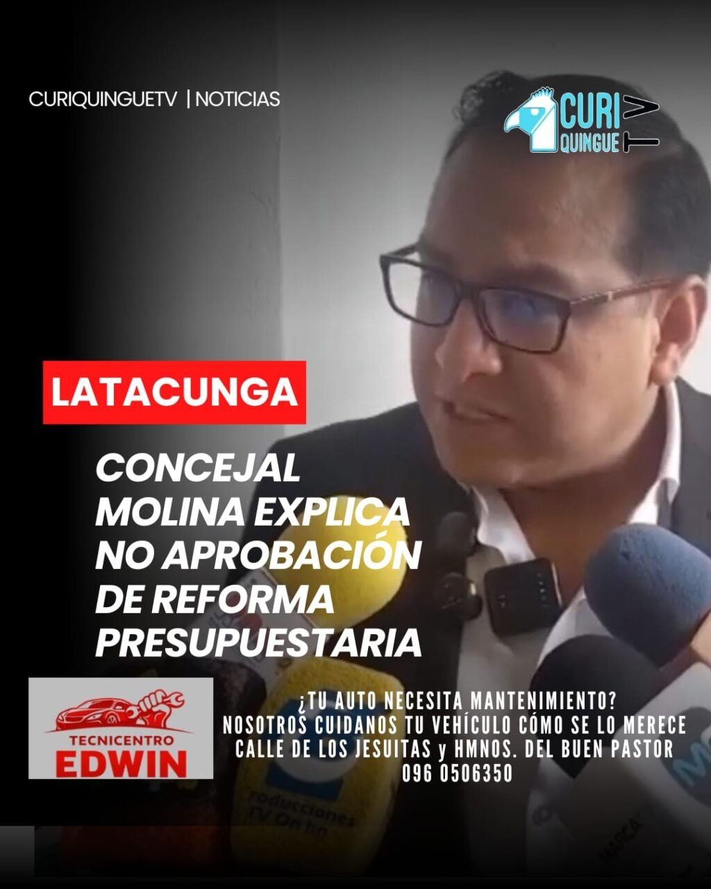 La concejal del Municipio de Latacunga, Cristina Molina, hizo referencia al porqué no se aprobó la reforma presupuestaria.