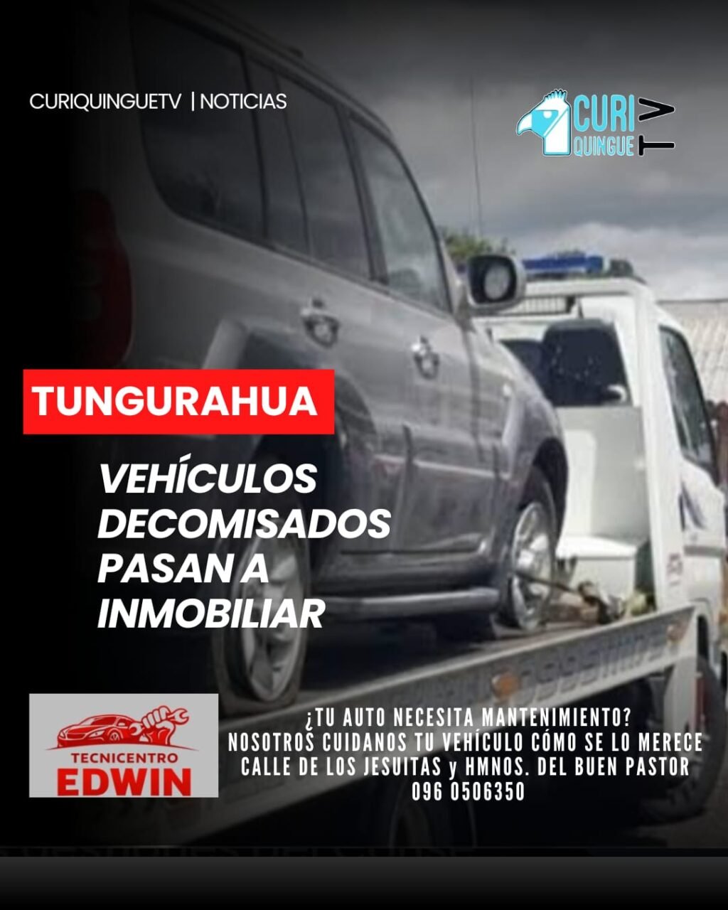Varios vehículos que fueron decomisados en procesos judiciales de Tungurahua pasarán a administración de Inmobiliar.