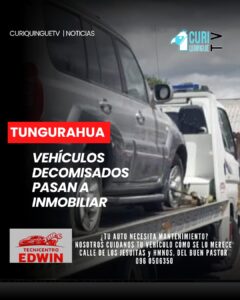 Varios vehículos que fueron decomisados en procesos judiciales de Tungurahua pasarán a administración de Inmobiliar.