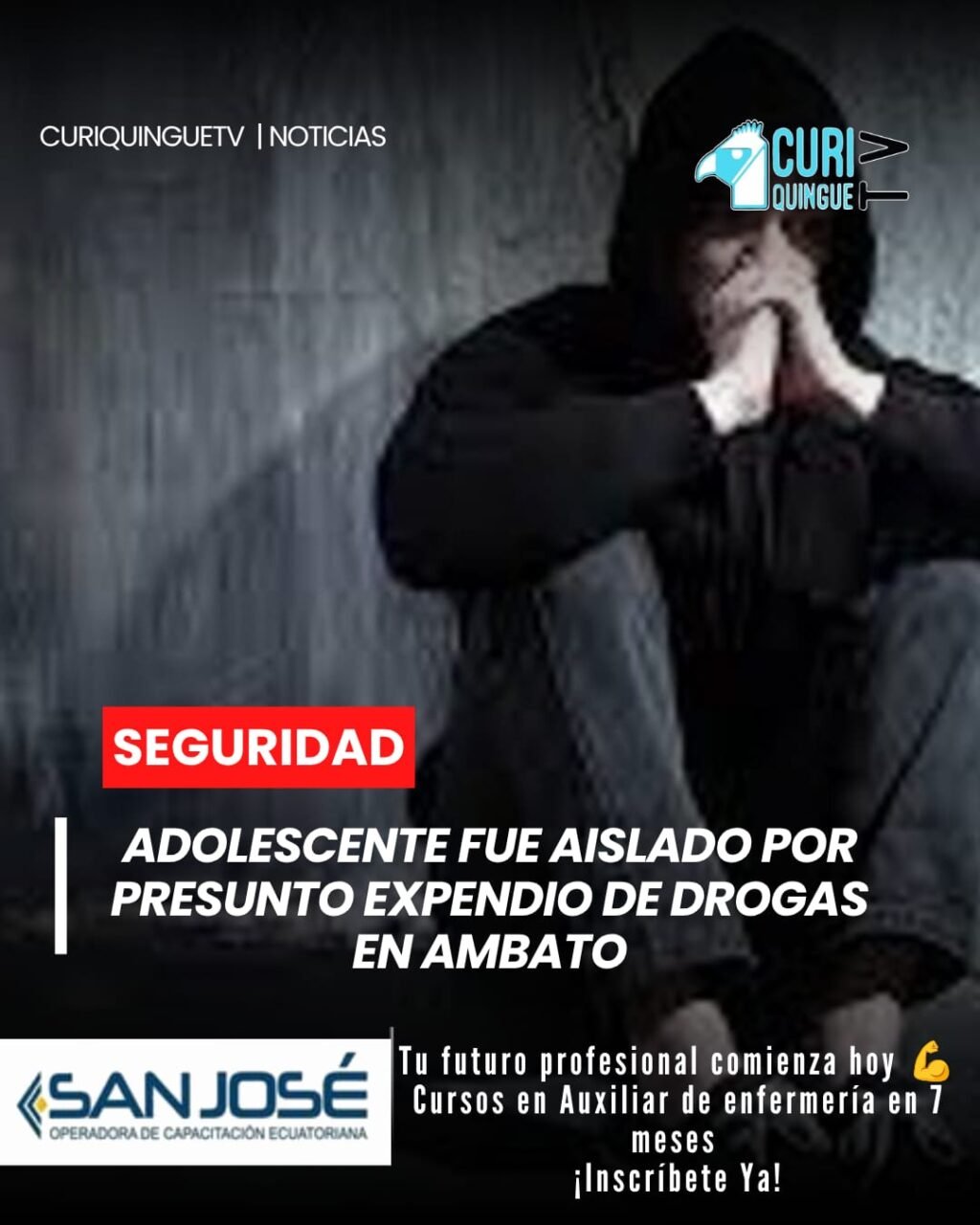 Un adolescente fue aislado en la ciudad de Ambato por su presunta participación en el delito de expendio de sustancias sujetas a fiscalización. Durante el procedimiento, las autoridades encontraron varias dosis que, según las primeras investigaciones, estaban destinadas para su comercialización.