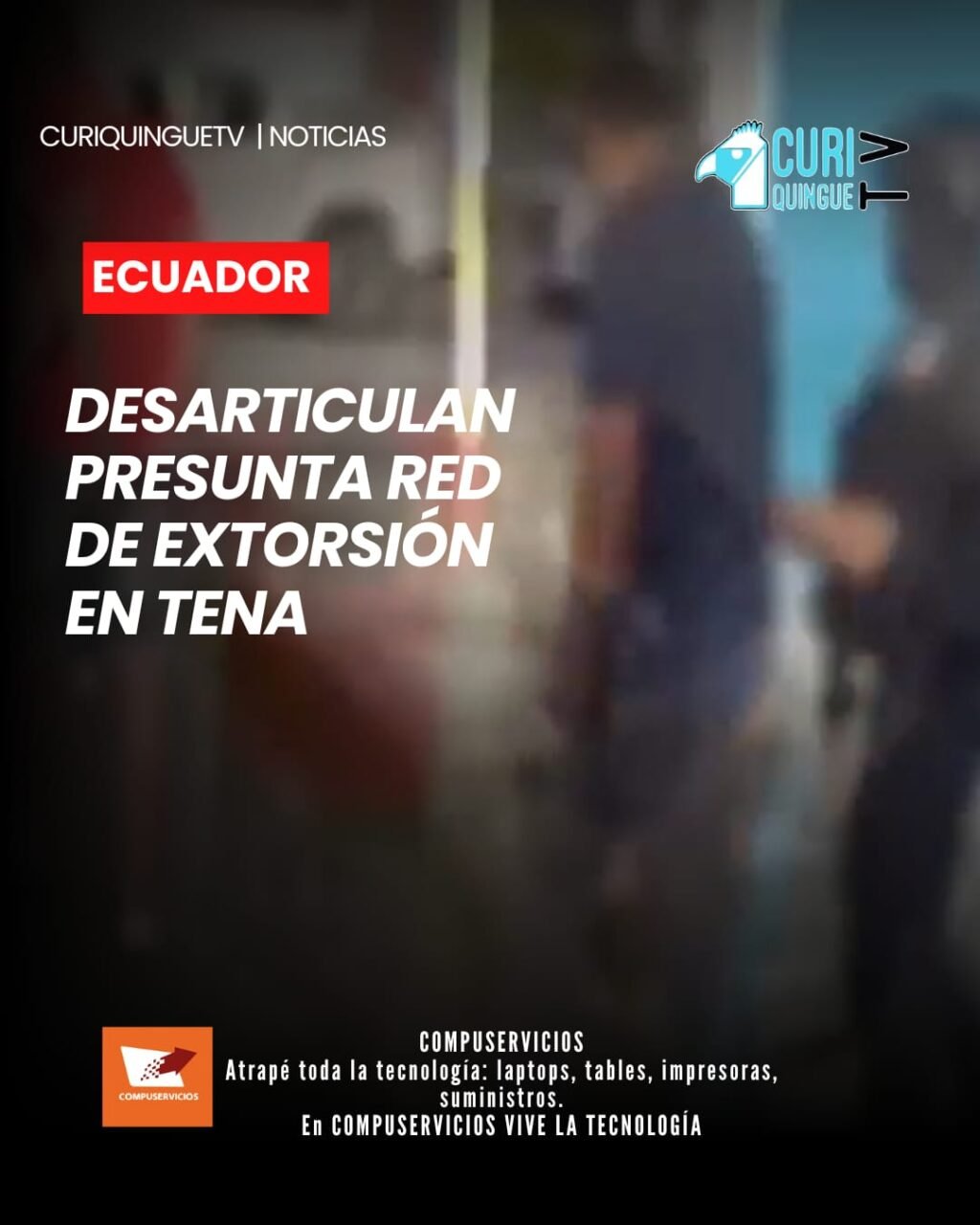 La Policía Nacional desarticuló una presunta organización dedicada a la extorsión que operaba en el cantón Tena. En el operativo fueron detenidas siete personas, entre ellas seis estudiantes y un guía penitenciario.