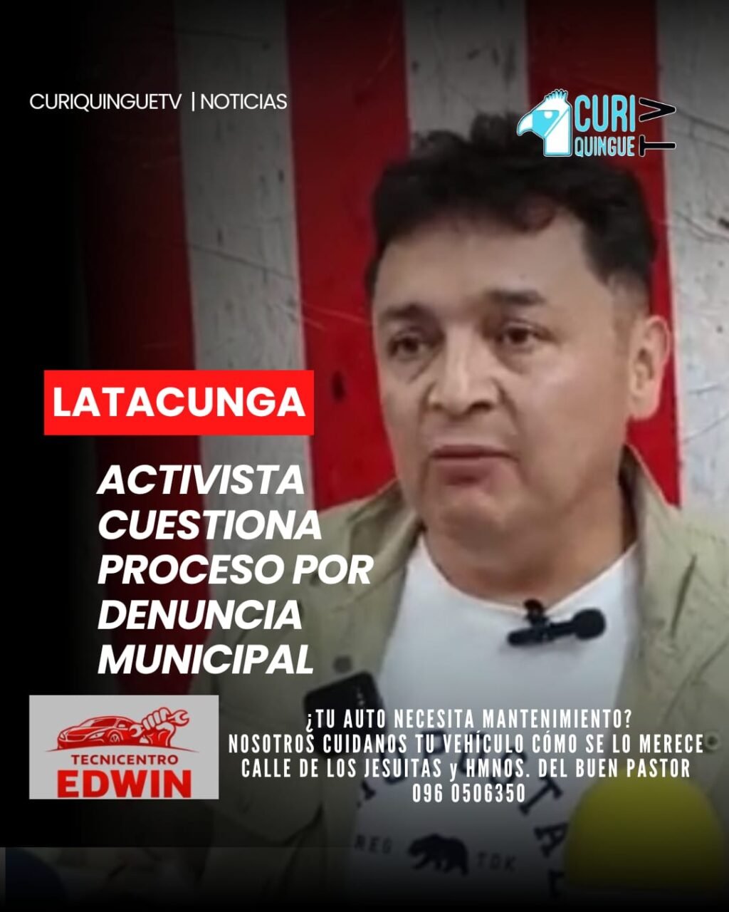 El activista latacungueño Raúl Arias se pronunció sobre una denuncia presentada por el Municipio de Latacunga relacionada con la tenencia de animales en un domicilio del sector urbano.