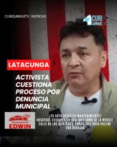 El activista latacungueño Raúl Arias se pronunció sobre una denuncia presentada por el Municipio de Latacunga relacionada con la tenencia de animales en un domicilio del sector urbano.