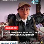 La prefecta de Cotopaxi, un consorcio de abogados y comerciantes del Mercado Pichincha de La Merced se sumaron a una campaña solidaria en beneficio de María Beatriz García