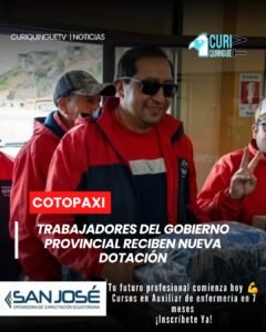 Las autoridades del Gobierno Provincial de Cotopaxi realizaron la entrega oficial de ropa de trabajo al personal amparado por el Código de Trabajo.
