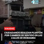Decenas de ciudadanos participaron la mañana del domingo en un plantón pacífico desarrollado en el centro de Riobamba, donde expresaron su inconformidad con el reciente cambio de sentido en varias calles de la ciudad.