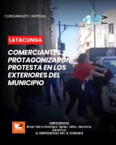 Durante la jornada se registraron momentos de confrontación, mientras los comerciantes exponían sus demandas a las autoridades.