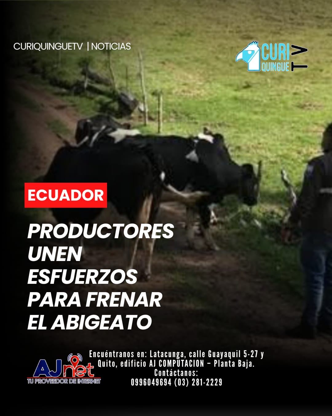 El incremento del delito de abigeato continúa generando preocupación entre los productores ganaderos del país. Ante esta problemática, la Asociación de Ganaderos de la Sierra y Oriente (AGSO), junto a la Policía Nacional, el Ministerio de Agricultura y centros agrícolas, conformaron una mesa intersectorial para coordinar acciones de prevención, control y respuesta frente al robo de ganado.
