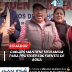 Habitantes de la parroquia Cubijíes mantienen una vigilancia permanente en defensa de sus vertientes de agua.