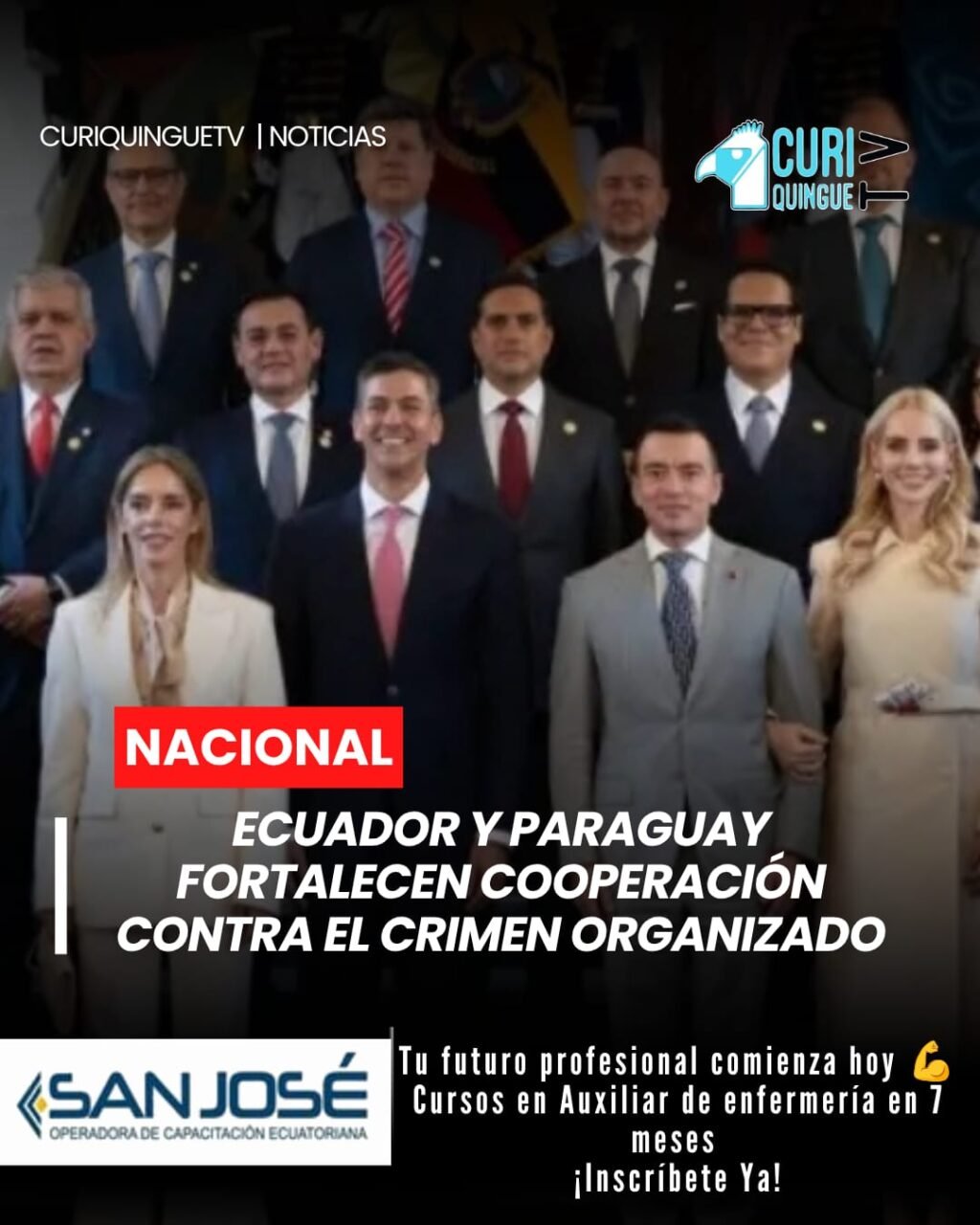 El presidente de Ecuador, Daniel Noboa, y su homólogo de Paraguay suscribieron importantes acuerdos de cooperación enfocados en la lucha contra el crimen organizado.