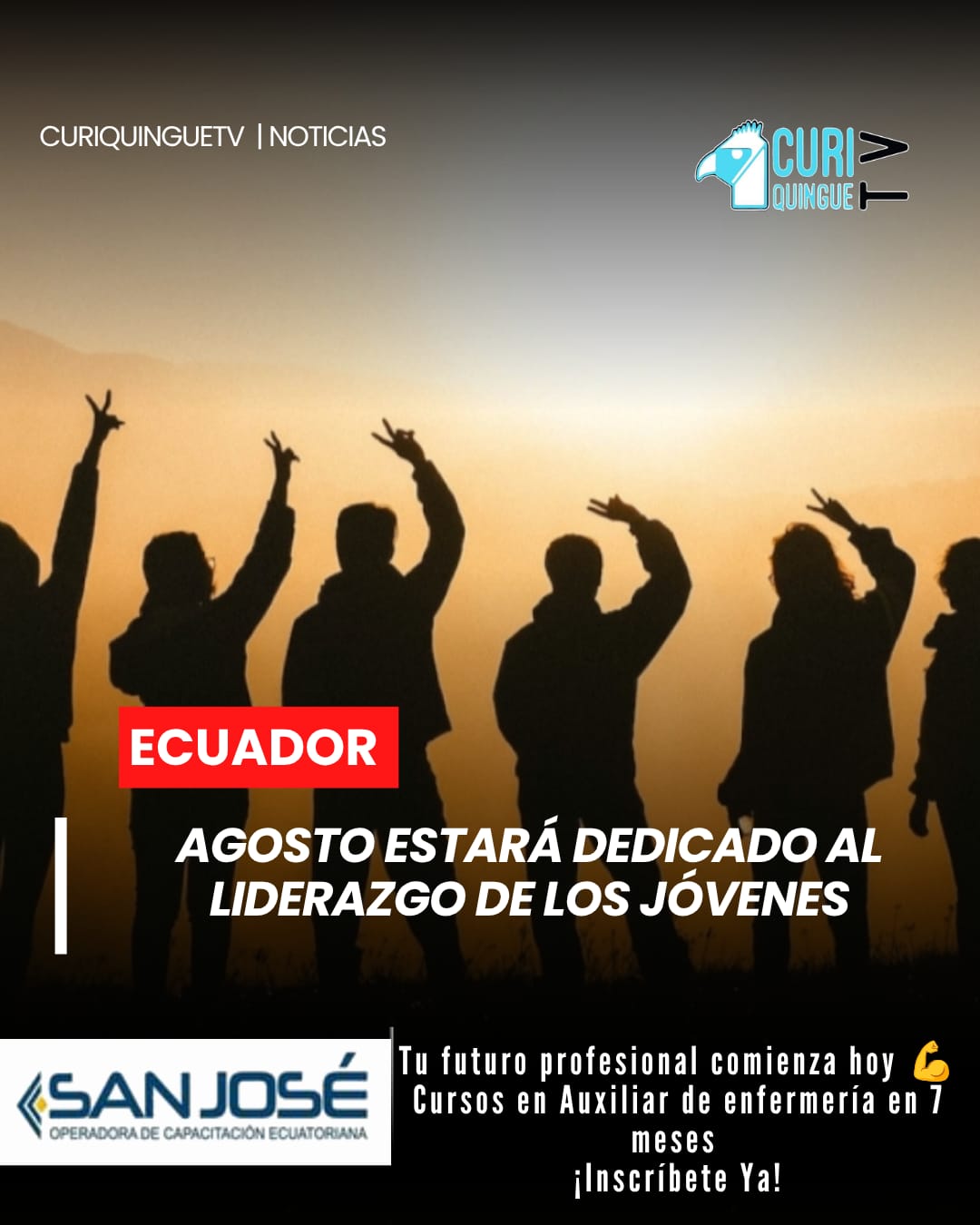 El Ministerio de Trabajo y Desarrollo Humano presentó en Tungurahua la agenda "Juventudes que Construyen el Ecuador", una iniciativa que busca fomentar el liderazgo y la participación activa de los jóvenes durante todo el mes de agosto.