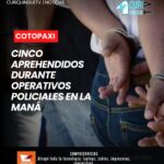 La Policía Nacional del Distrito La Maná continúa ejecutando operativos de control con el objetivo de fortalecer la seguridad ciudadana en el cantón.
