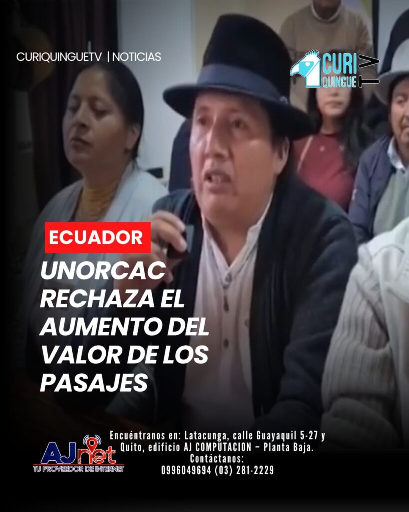 Durante una reunión, representantes de la UNORCAC manifestaron su rechazo al incremento del costo de los pasajes, al considerar que esta medida impactará directamente en la economía de miles de familias.