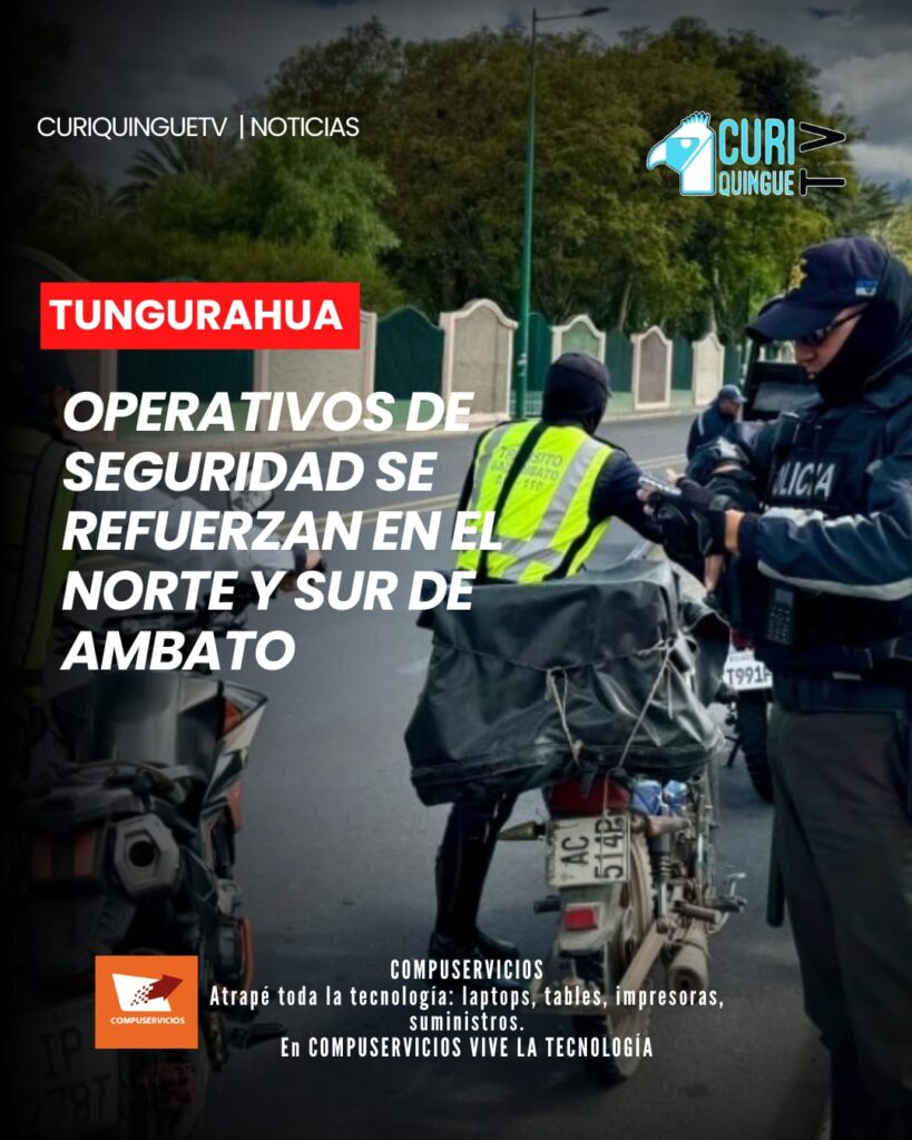 La Policía Nacional continúa desarrollando operativos de control en diferentes sectores del norte y sur de Ambato, como parte de las acciones encaminadas a prevenir hechos delictivos y garantizar el orden público.
