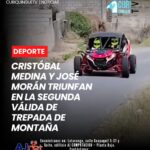 El piloto Cristóbal Medina, acompañado por el copiloto cotopaxense José Morán, se consagró ganador de la segunda válida del Campeonato de Trepada de Montaña.
