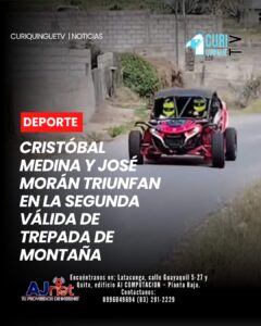 El piloto Cristóbal Medina, acompañado por el copiloto cotopaxense José Morán, se consagró ganador de la segunda válida del Campeonato de Trepada de Montaña.