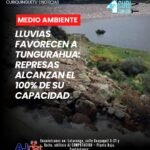 Las represas de Mulacorral y Chiquihurco alcanzaron el 100 % de su capacidad de almacenamiento, una situación que permitiría garantizar la disponibilidad del recurso hídrico para consumo humano