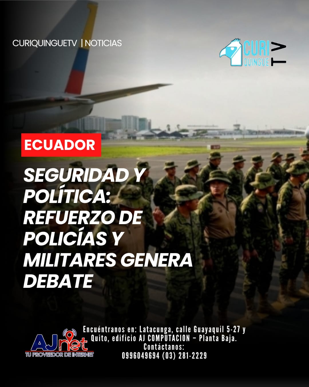 🚨 Cerca de 4.000 policías y 1.000 militares fueron destinados a reforzar la seguridad en Quito. El despliegue de miles de uniformados en la capital vuelve a poner sobre la mesa el debate sobre la seguridad y la violencia en Ecuador. Desde el Gobierno se ha señalado que detrás de determinados hechos violentos existirían intereses vinculados al crimen organizado y motivaciones políticas. Mientras tanto, analistas sostienen que la posible infiltración del crimen organizado en estructuras políticas ha sido evidenciada en distintas investigaciones, por lo que consideran necesario fortalecer las acciones institucionales para enfrentar esta problemática. #Seguridad #Quito #Ecuador #Política #CrimenOrganizado