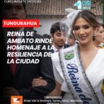 La Reina de Ambato, Martina Salcedo, rindió homenaje a la resiliencia de la ciudad al recordar uno de los acontecimientos que marcó profundamente a sus habitantes.