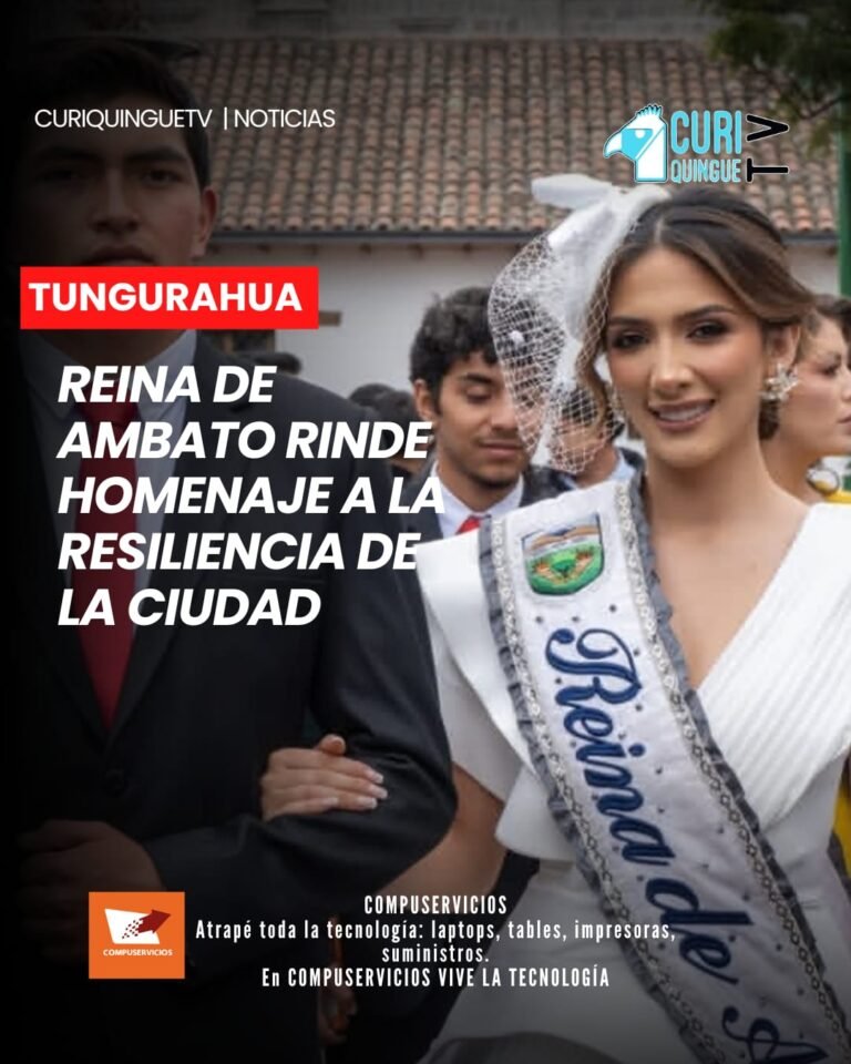 La Reina de Ambato, Martina Salcedo, rindió homenaje a la resiliencia de la ciudad al recordar uno de los acontecimientos que marcó profundamente a sus habitantes.